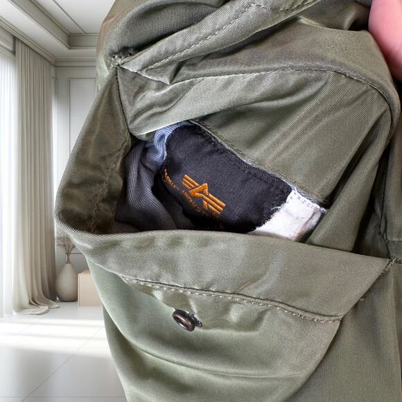 🔥 Alpha Industries MA-1 Core Bomber Jacket – Iconic Flight Nylon 🔥 - Picture 6 of 7